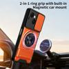 KEYSION Magnetic Phone Case for TECNO Spark 40C 4G Slide Camera Protection Upright Kickstand 360° Ring Shockproof Back Cover