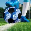 Pallone da Calcetto FC Schalke 04 Colorato Per Tutte le Età Misura 5 Cucito a Macchina PVC Pronto per la Competizione Resistente Alta Rimbalzo