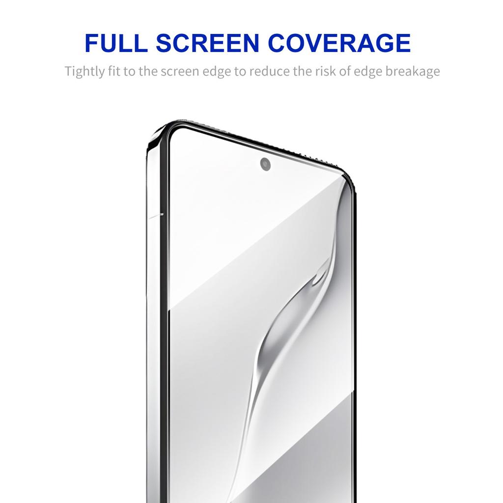 For Xiaomi 15 Screen Protector ENKAY HAT PRINCE 2Pcs Silk Printing 0.18mm High Aluminum-silicon Glass (Fingerprint Unlock)