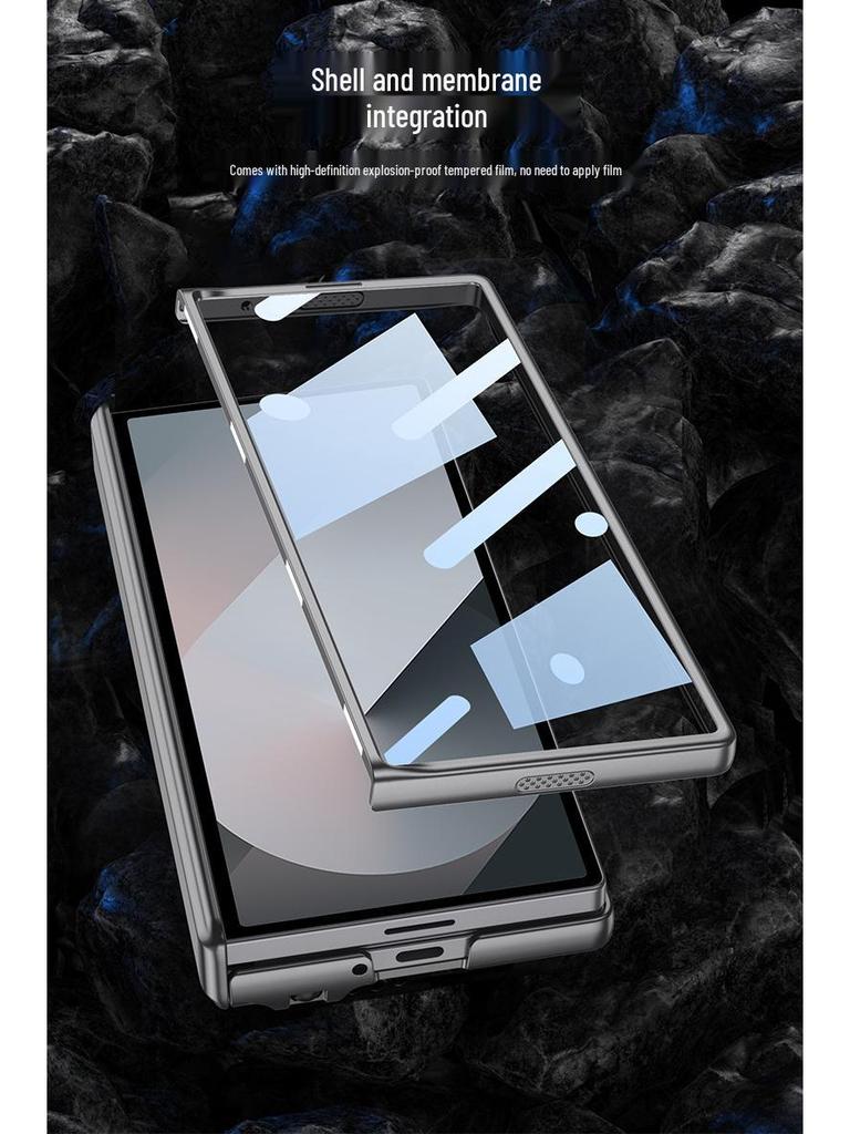 Samsung Z Fold6 Magnetic Foldable Phone Case with Gear Shifting Hinge and Integrated Pen Slot