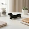Dackel-Thema Wohnaccessoires 3D-gedrucktes Aufbewahrungstablett Ornament, Dekorative Figur, Kreativer Dekor Schreibtisch-Organizer für Schlüssel Schmuck Eingangsbereich & Schreibtisch