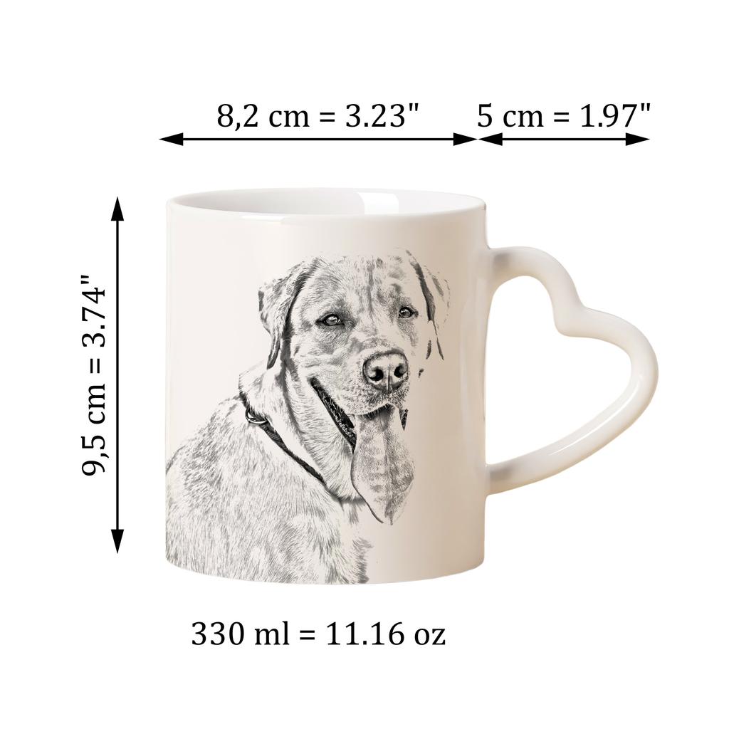 Labrador Retriever I - cup with a dog, adorable cup with a heart-shaped handle, universal gift from the Art-Dog brand