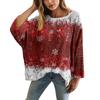 XY-LK01-Pullover hollow blouse 3D printed sweater spring and summer new