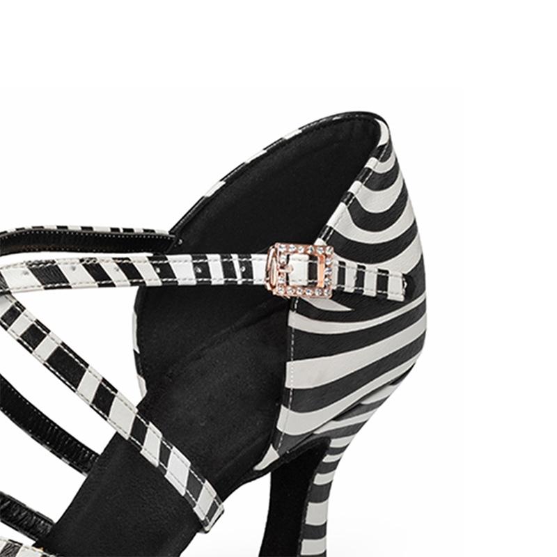 Women Latin Dance Shoes Satin/Leather Sandal Ladies Ballroom Party Dancing Shoes Soft Sole