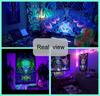 Dynamischer DJ Gorilla Fluoreszierendes Wandteppich Drehe deinen Raum UV-Wandteppich Wandbehang Schlafzimmer Zuhause Party Dekoration