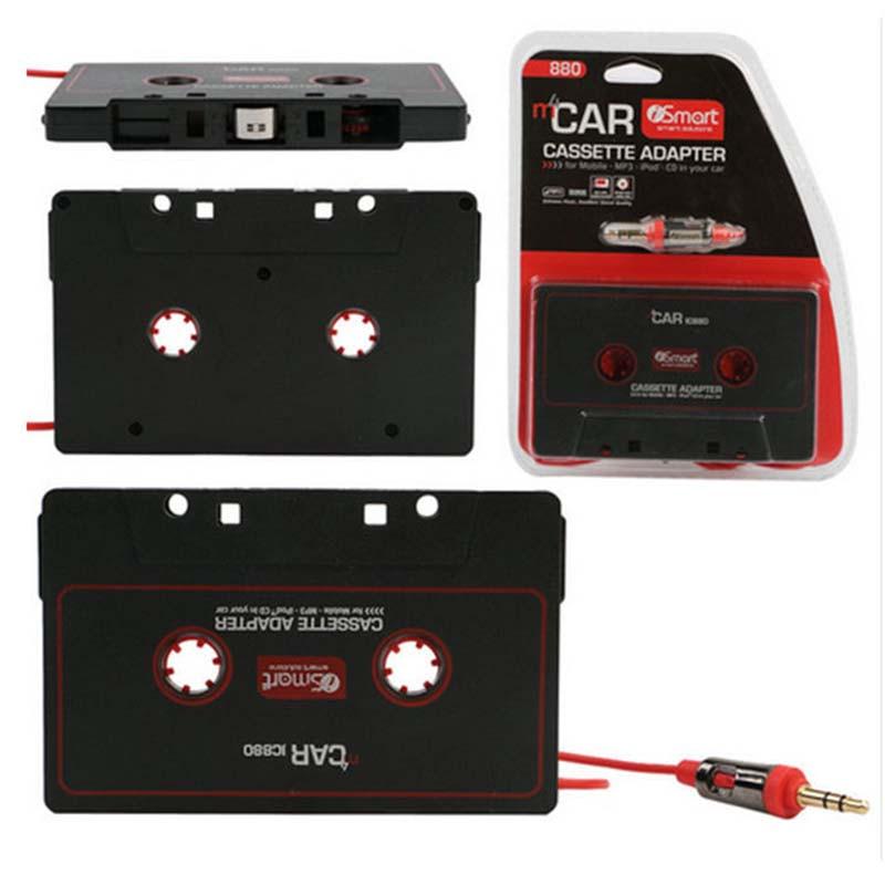 110cm Universal Black Car Stereo Audio Cassette Adapter for Phone MP3 CD Player Audio Tape Adapter