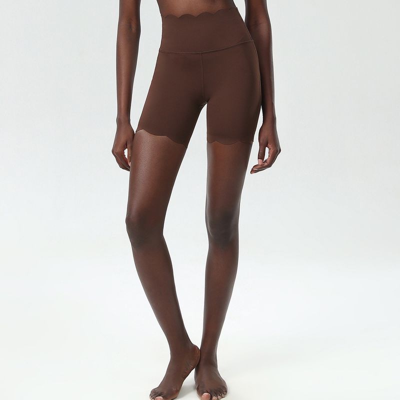 

Seamless Wavy Yoga Clothes Suit Women s Lace Back Shaping Shockproof Sports Bra High Waist Tight Exercise Workout Pants Espresso shorts XL