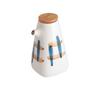 Pepper Creative with Bamboo Lid Ceramic Retro Cruet Pot Condiment Container Spice Jar Seasoning Box