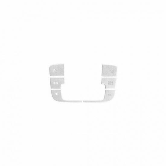Silver Aluminum For Benz GLE GLS key Sticker Trim Car Central Console Gear Shift