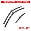 For TOYOTA RAV4 XA50 - 26"+16"+12" Front Rear Wiper Blades Brushes Cutter Accessories