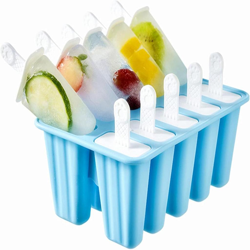 Ice Pop Mould Silicone Ice Pop Model Ice Pop Model Reusable Easy Release Ice Pop Maker (with Funnel, Brush)