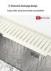 Silicone Draining Mat for Narrow-Edge Sink & Faucet Splash Guard