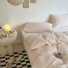 Ins Solid Color Washed Cotton Quilt Cover Single and Double Four Seasons Pure Cotton Quilt Cover