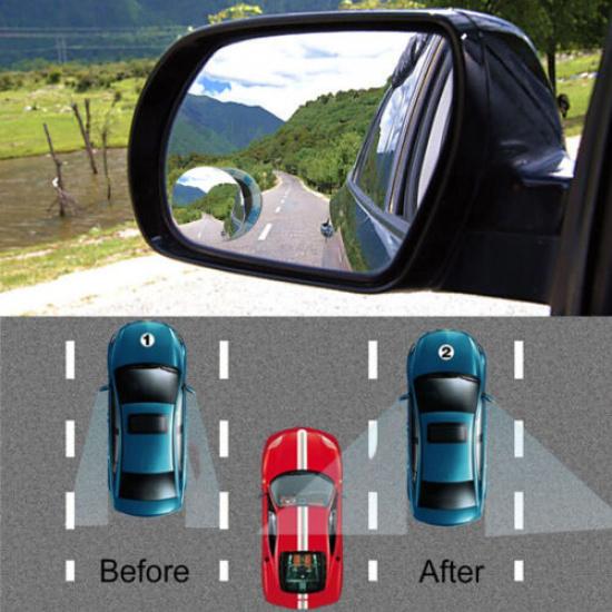 2x Car Rearview Blind Spot Side Rear View Mirror Convex Wide Angle Accessories