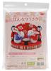 Takagi Fiber Panami Hinamatsuri Chirimen Craft Chirimen Hannari Rabbit Cotton and Printed Kit, (Includes Cardboard) HM-27