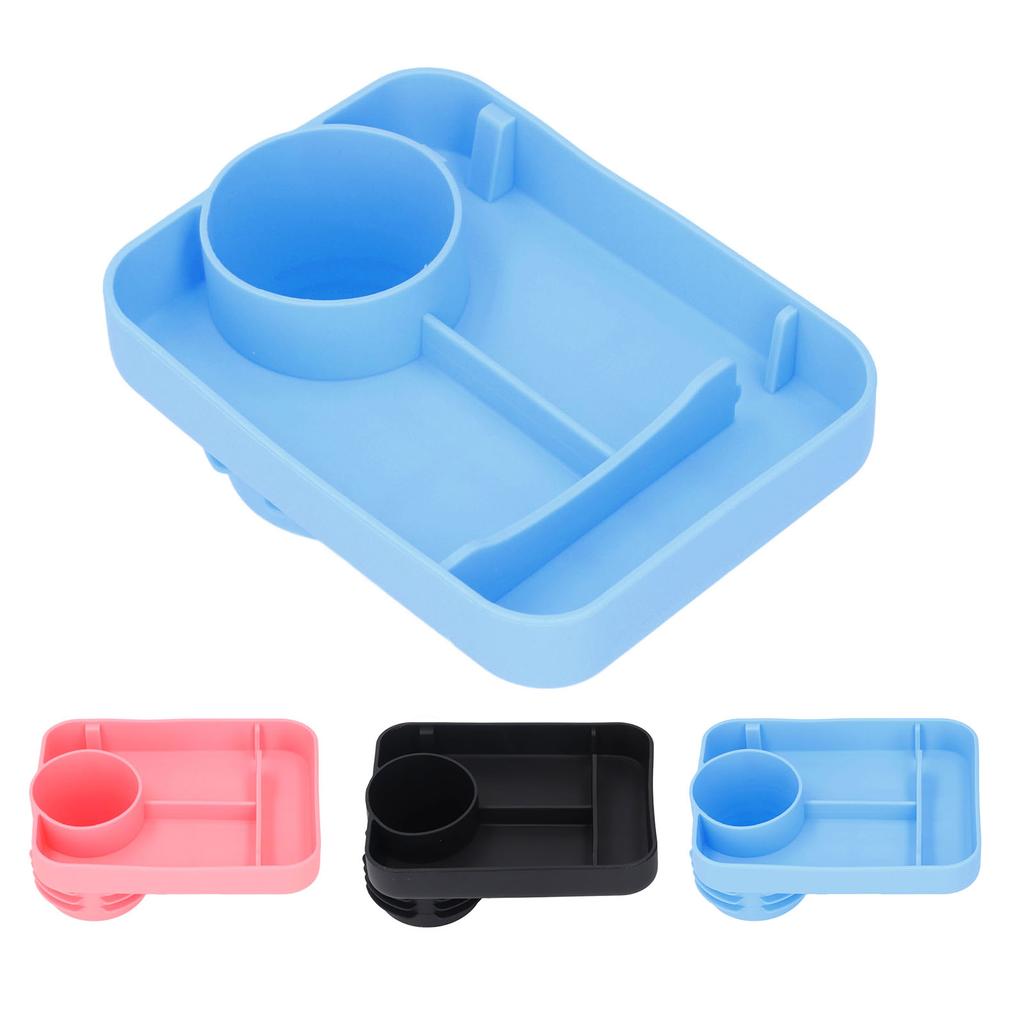 Baby-Autotablett, Silikon-Snacktablett fürs Auto, multifunktionaler Getränkehalter für Kinder im Auto, Teller für Snacks und Getränke