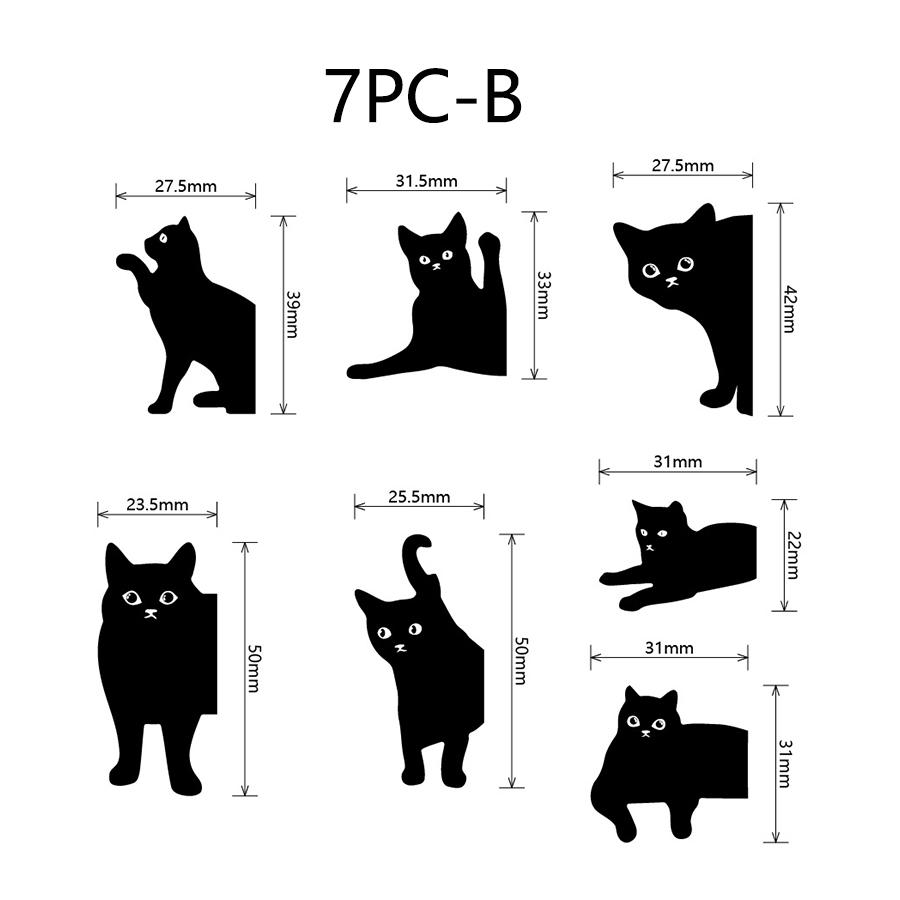 6PCS Kawaii Cat Magnetic Bookmarks - Cute Bookmark Holders for Readers, Students, Teachers & Book Lovers