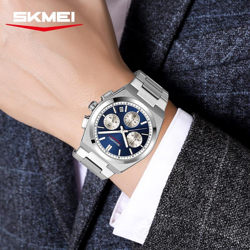 Men's Watches Waterproof Luminous Stainless Steel Quartz Business Luxury Calendar Watches for Men Reloj Hommes
