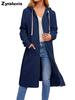 Neuer Bestseller von Outward Bound Damen Lockerer Reißverschluss Cardigan Herbst Winter Mantel Langarm Oberbekleidung