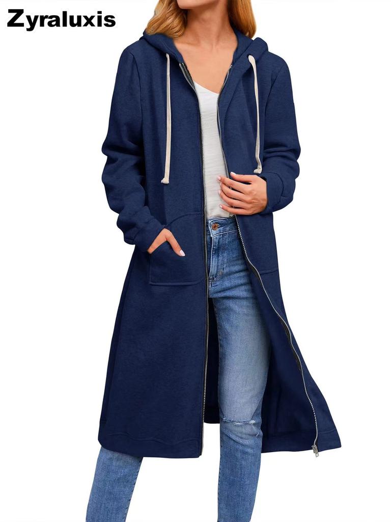 Neuer Bestseller von Outward Bound Damen Lockerer Reißverschluss Cardigan Herbst Winter Mantel Langarm Oberbekleidung