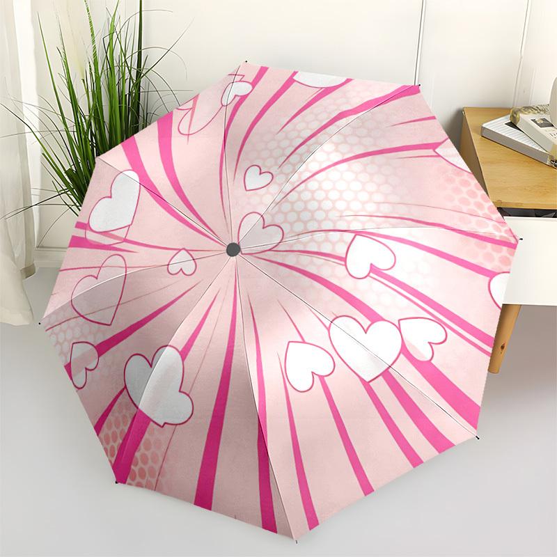 

1pc Loveburst Automatic Opening/Closing Folding Umbrella with 8 Ribs,Portable Sunshade Umbrella Birthday and Holiday gifts yy251231130