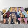 Lainey Wilson - Country's Cool Again Portrait Blankets Warm Flannel Throw Blanket Cover for Bed Living room Picnic Travel Couch