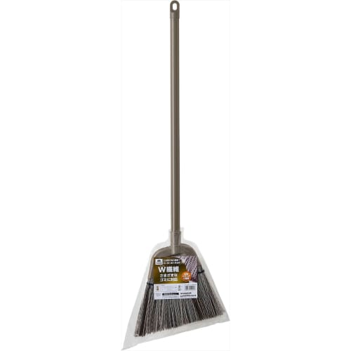Yamazaki Sangyo Broom for Entryways and Balconies, Made in Japan, Short Handle, Unique Fiber, Double Fiber, Synthetic Fiber, Polypropylene, Water Resi