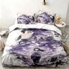 Hyuga Hinata 3pc Set Perfect for Bedroom Use Comfortable Bedding Set Includes a Duvet Cover and Two Pillowcases Ideal Birthday or Christmas Gift