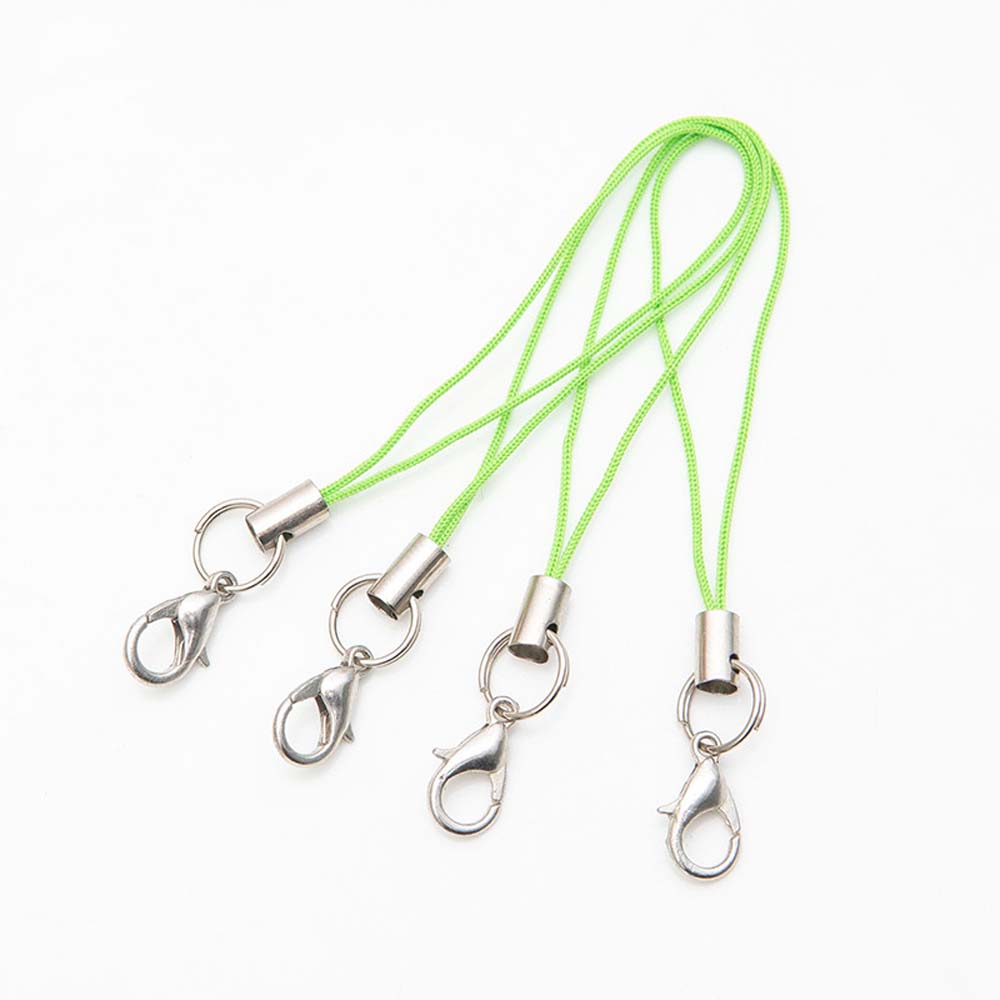20pcs Hand Wrist Lanyard For Cellphone Lanyard Lariat Cords Lobster Clasp Rope Keychains Hooks Diy Mobile Phone Strap String