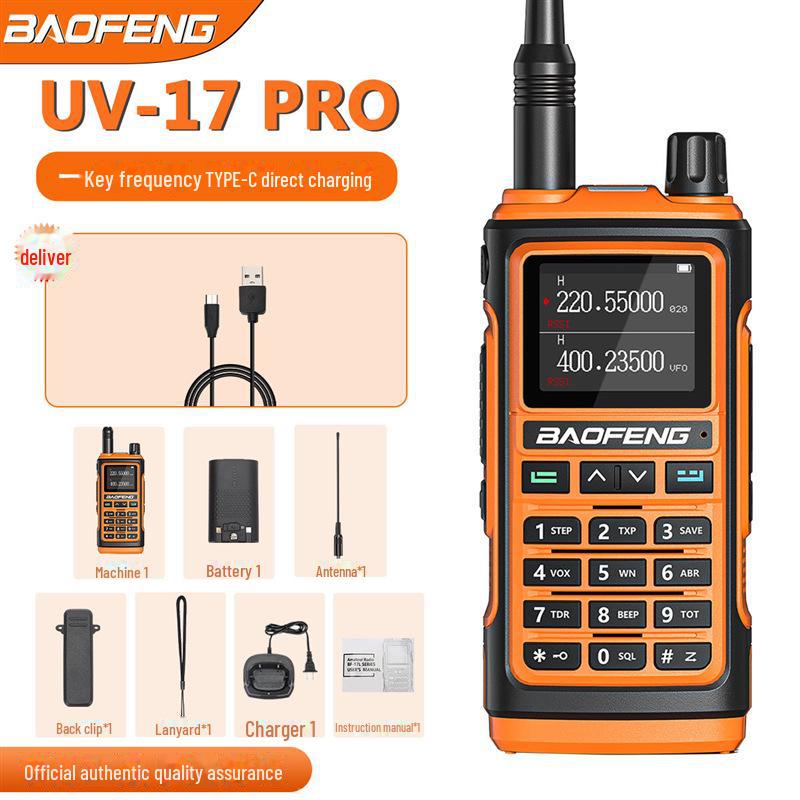 Baofeng UV-17 PRO Walkie-Talkie with Type-C Charging for Outdoor Adventures