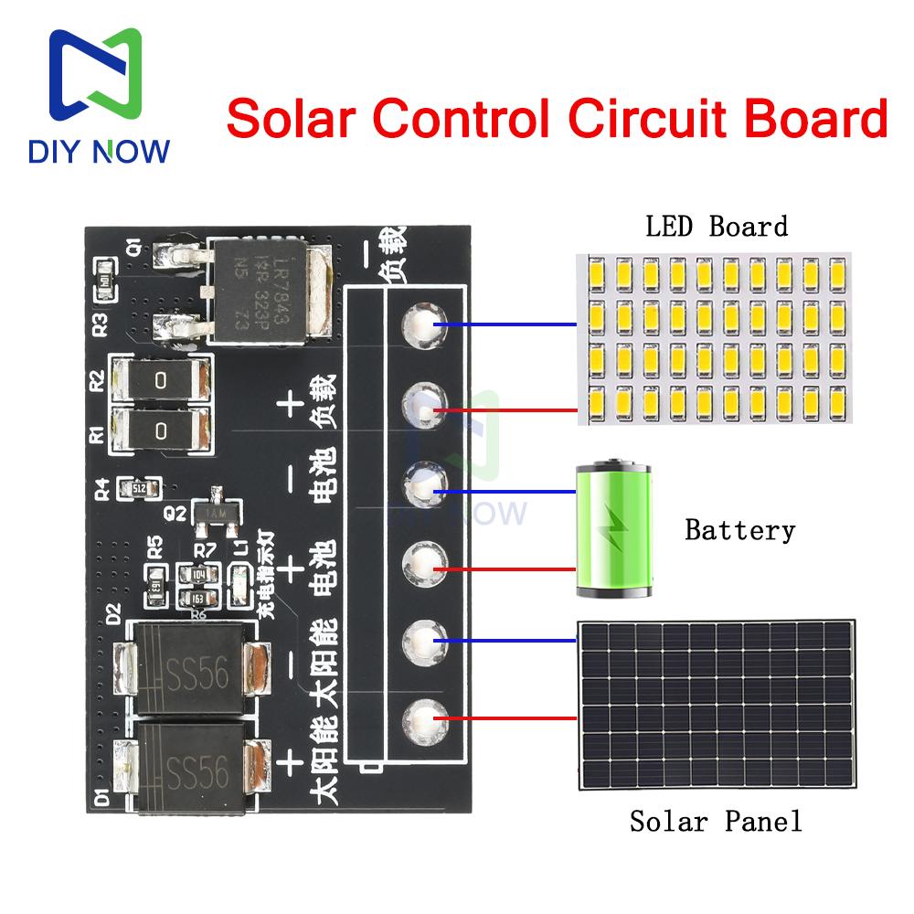 Solar Charge Controller Automatic LED Driver Board for Solar Panels Battery Systems Outdoor Lighting DIY Projects