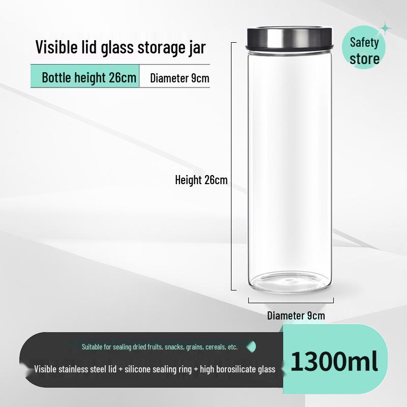 High-Quality Glass Sealed Kitchen Jar for Grains, Cereals, and Pickling