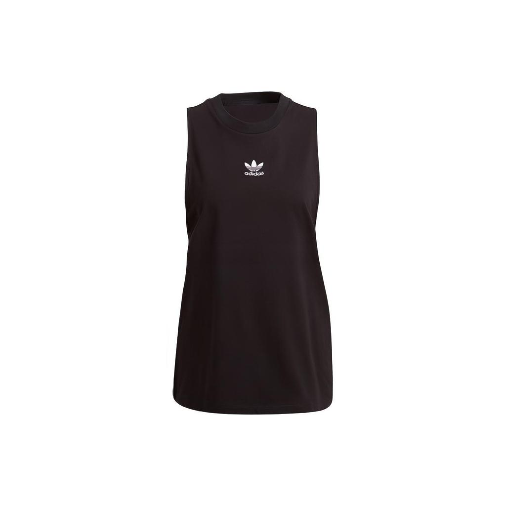 Adidas Originals Trefoil Casual Sports Breathable Sleeveless Tank Top Women tops Black GN2884