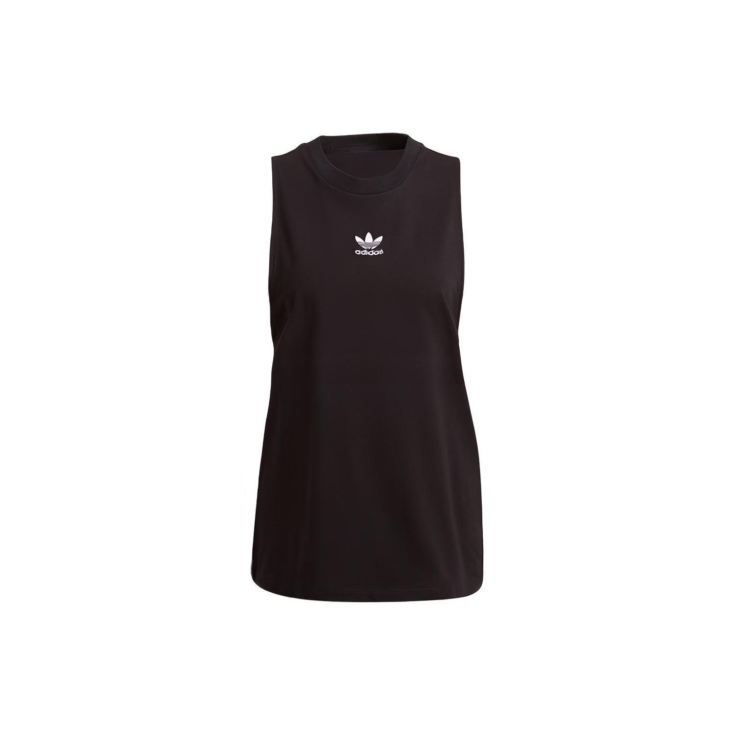 Adidas Originals Trefoil Casual Sports Breathable Sleeveless Tank Top Women tops Black GN2884 32