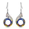 Recommended Beautiful, Unique And Simple Peacock Shape Earrings, Earrings, Colorful Creative Earrings
