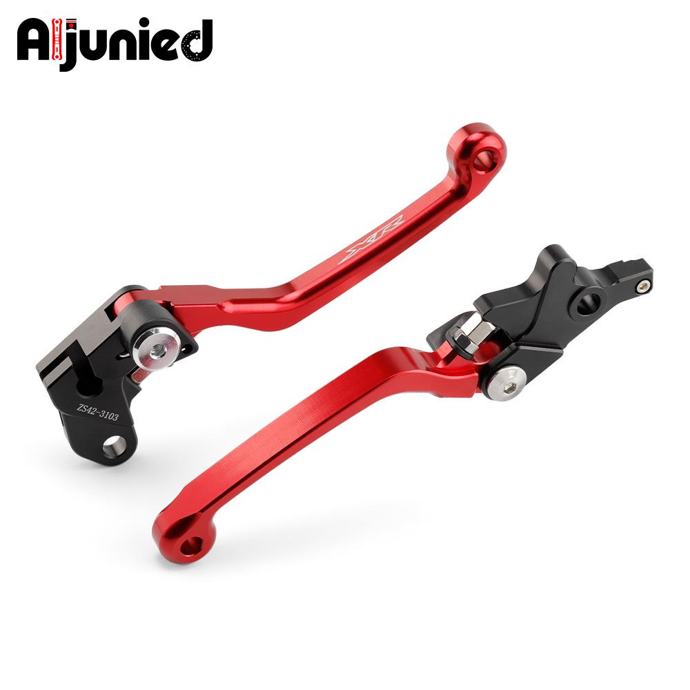 Honda XR650L/XR150L Rally Short Brake & Clutch Levers Bent Horn Version