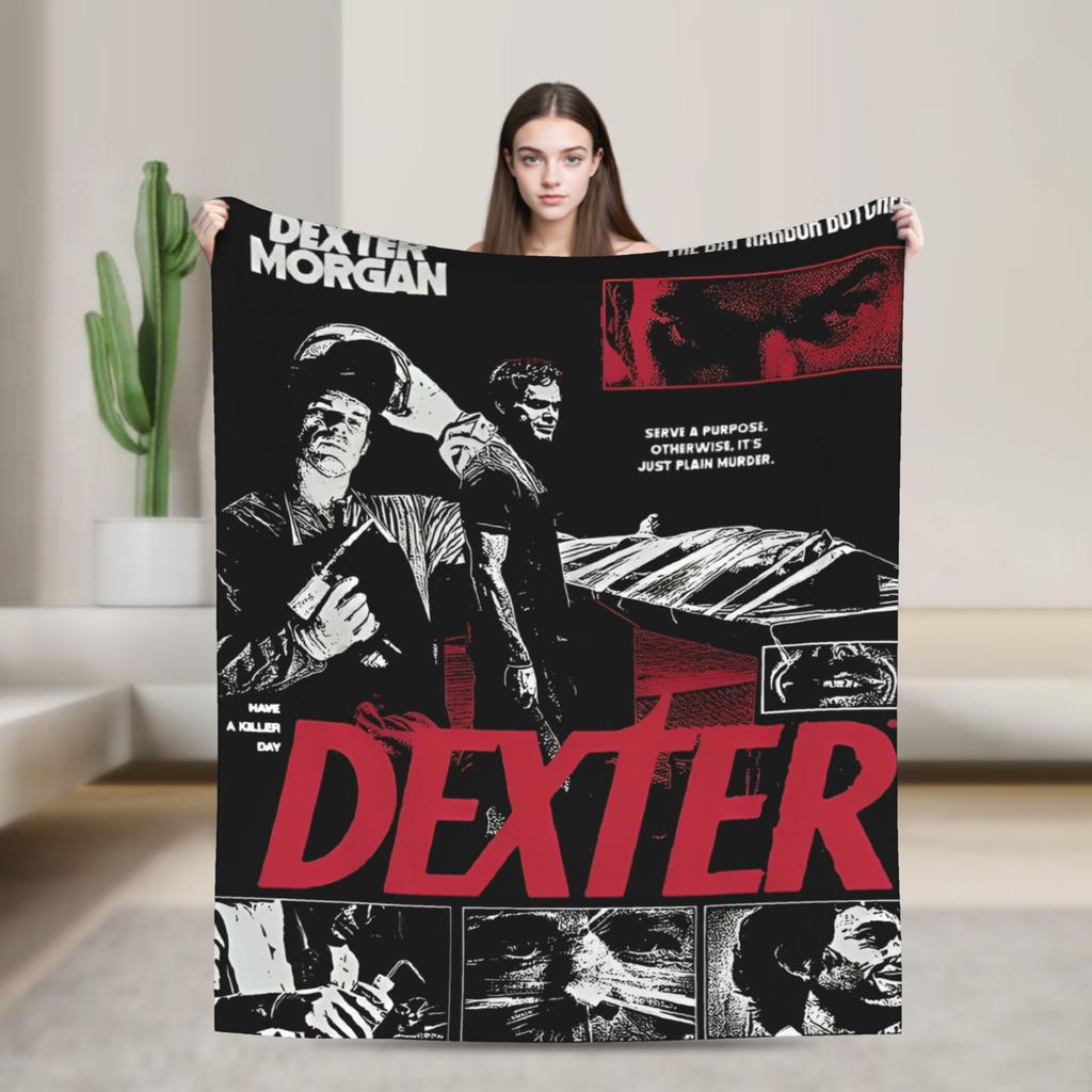 Dexter  Warm Soft Blanket  Kids Plush Throw Blanket Fluffy Couch Chair Flannel Bedspread Sofa Bed Cover