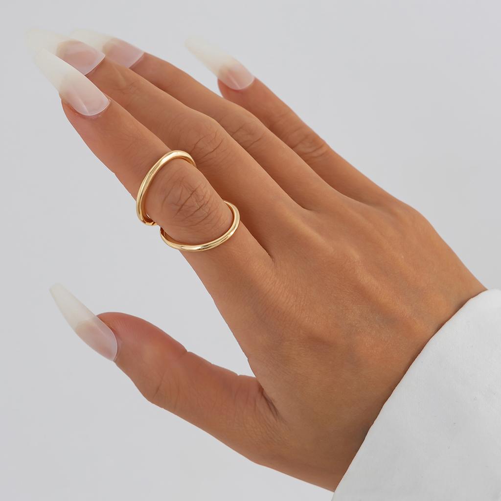 Ingemark Luxury Gold Color Metal Leaves Cuff Bangles for WomenExaggerated Punk Geometric Wrap Bangle Party Grunge Men Jewelry