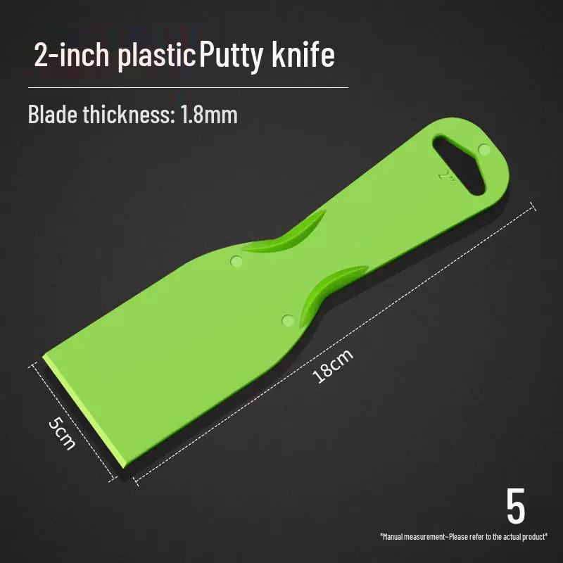 Plastic Putty Knife: Versatile Scraper for Dirt, Wallpaper, Glass, Tile, Glue, and Grout.
