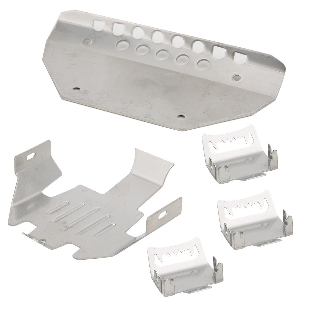 

5pcs Stainless Steel Chassis Armors Protection Skid Plate Fits for Traxxas TRX 6 G63 6 Wheels RC Car