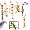 Various Bird Toy Set Parrot Hanging Bell Cage Toy Bird Swing Chewing Toys