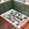 Soft Kitchen Rug Anti-Fatigue Kitchen Rug Waterproof Non-Slip Rugs Set Runner Rug Absorbent Machine Washable Carpet For Kitchen