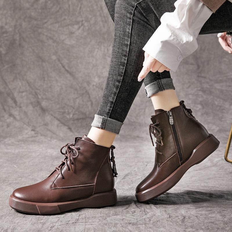 Leather Women's Boots Martin Boots Short Boots