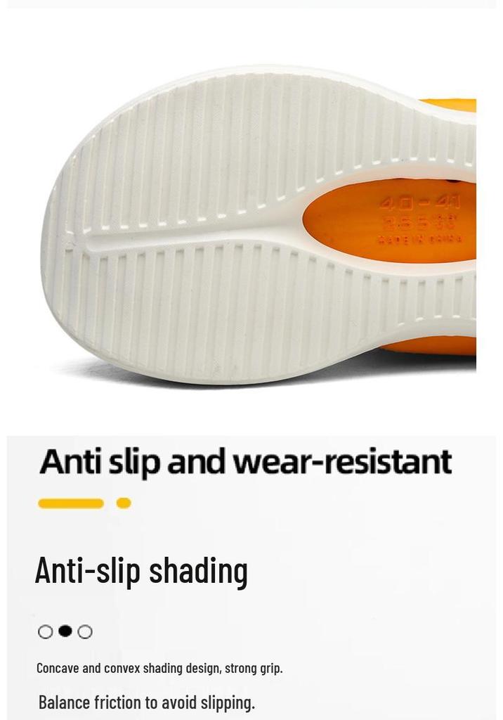 Summer Trendy EVA Squishy Hole Shoes: Soft, Non-Slip, Breathable, Two-Way Wear Beach Shoes for Couples
