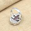 Pink Chalcedony Gemstone Handmade Solid 925 Sterling Silver Jewelry Anniversary Ring For Her