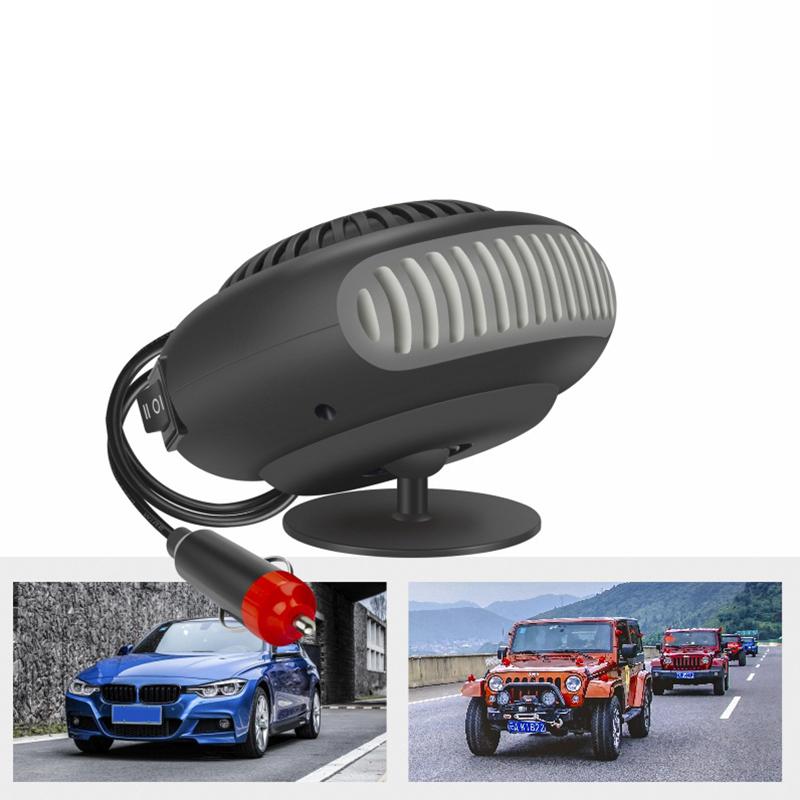 

Размораживающий автомобильный обогреватель, портативный автомобильный обогреватель с быстрым нагревом, низким уровнем шума, вращающимся на 360 градусов основанием для салона автомобиля небольшого размера 12V