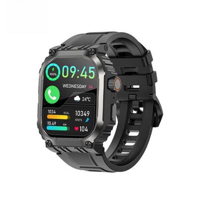 שעון חכם ספורט GPS עמיד למים לגברים עם שיחות Bluetooth ומד צעדים