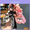 Adorable Acrylic Dog Floating Keychain Light Bulb Pendant Cute Liquid Sand Gift