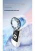 2026 USB Rechargeable Foldable Handheld Ice Cooling Fan with Simple Digital Display