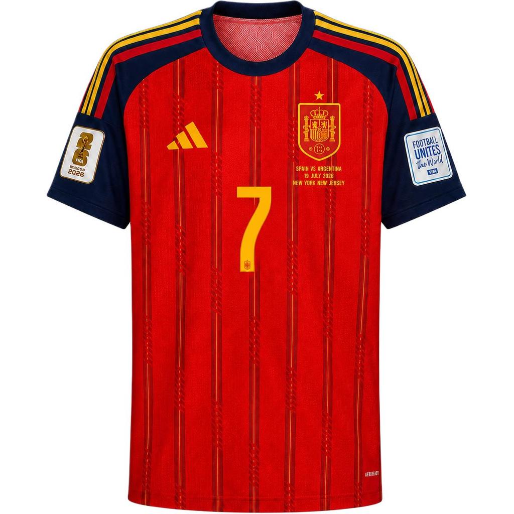 adidas Spagna 26 Maglia da Casa Rosso Vivace Top da Uomo JN4390
